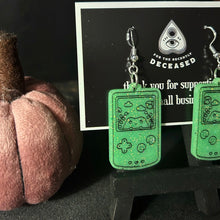 Load image into Gallery viewer, frog game console earrings