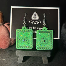 Load image into Gallery viewer, frog stamp earrings