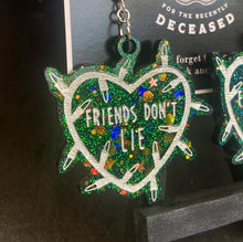 Load image into Gallery viewer, friends don't lie string light earrings