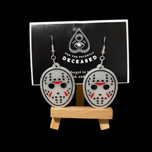 Load image into Gallery viewer, jason hockey mask earrings