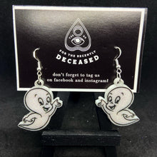 Load image into Gallery viewer, friendly ghost earrings