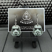 Load image into Gallery viewer, stormtrooper earrings