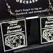 Load image into Gallery viewer, ‘for the recently deceased’ book earrings