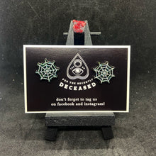 Load image into Gallery viewer, spiderweb stud earrings