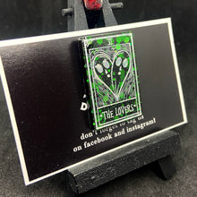 Load image into Gallery viewer, the lovers tarot badge
