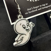 Load image into Gallery viewer, friendly ghost earrings
