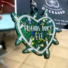 Load image into Gallery viewer, friends don't lie string light earrings
