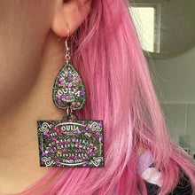Load image into Gallery viewer, ouija board and planchette earrings
