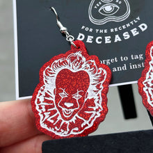 Load image into Gallery viewer, pennywise clown earrings
