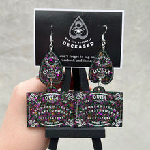 Load image into Gallery viewer, ouija board and planchette earrings
