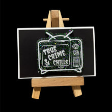 Load image into Gallery viewer, true crime &amp; chills badge

