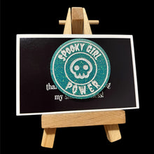 Load image into Gallery viewer, spooky girl power badge
