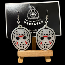 Load image into Gallery viewer, jason hockey mask earrings
