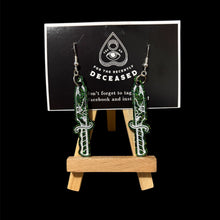 Load image into Gallery viewer, chucky knife earrings
