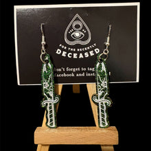 Load image into Gallery viewer, chucky knife earrings
