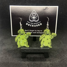 Load image into Gallery viewer, glow in the dark oogie boogie earrings
