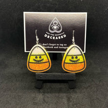 Load image into Gallery viewer, happy candycorn earrings
