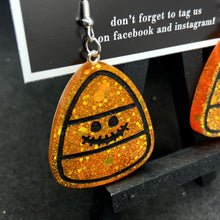 Load image into Gallery viewer, happy candycorn earrings
