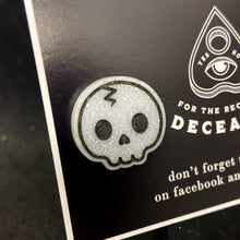 Load image into Gallery viewer, cracked skull stud earrings
