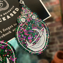 Load image into Gallery viewer, lunar moon potion bottle earrings
