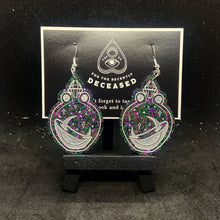 Load image into Gallery viewer, lunar moon potion bottle earrings
