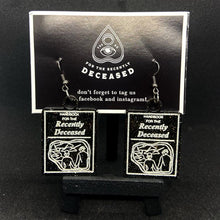 Load image into Gallery viewer, ‘for the recently deceased’ book earrings
