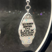 Load image into Gallery viewer, tiny motel key earrings
