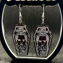 Load image into Gallery viewer, ‘I hate everything’ Wednesday earrings
