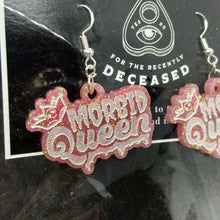 Load image into Gallery viewer, morbid queen earrings
