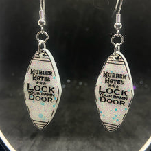 Load image into Gallery viewer, tiny motel key earrings
